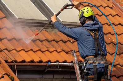 Démoussage et hydrofuge de toiture à Poligny